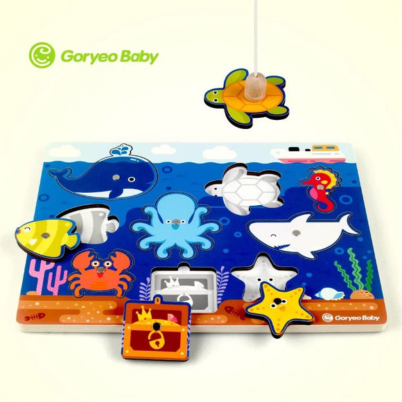 Goryeo Baby Wooden Fishing Puzzle