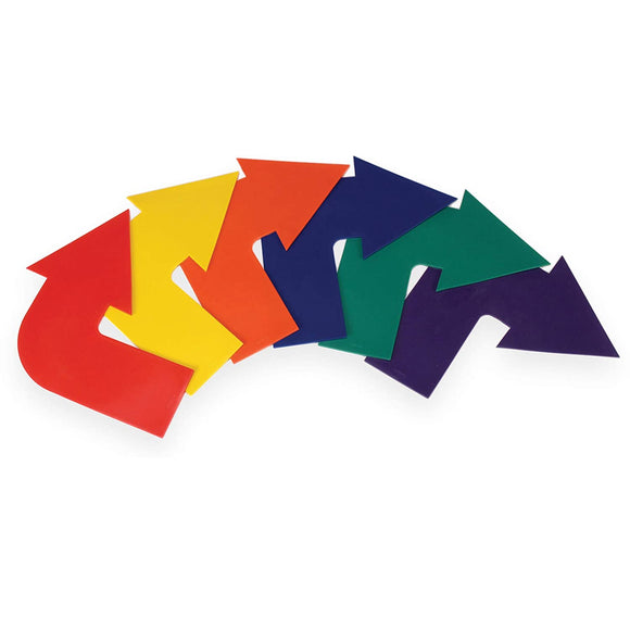 Curved Arrow Markers (Assorted Colors, Set of 6)