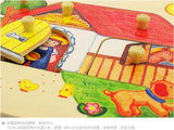 Wooden Puzzle with Handle - Farm House