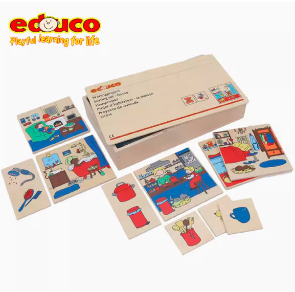 educo 配對遊戲 - 房子