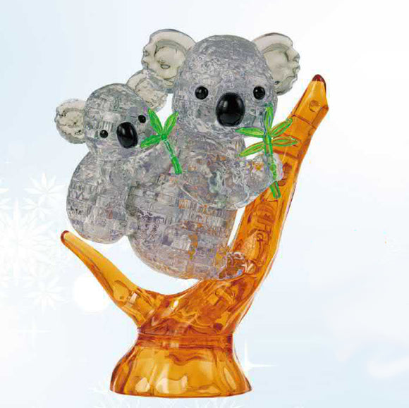 3D Crystal Puzzle - Koala (Dark Grey)