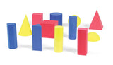 hand2mind Foam Geometric Solid Blocks (Set of 12)