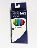 5 Color Glasmarker Multi crayons