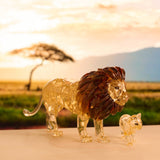 3D Crystal Puzzle - Lion & cub