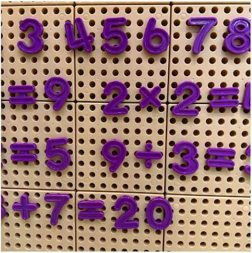 STEM WALL Numbers and Mathematical Signs 64 Piece Set