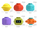 2 in 1 Rainbow Sensory Shape Stacking Toy