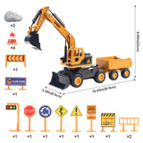 1:55 Die Cast Construction Vehicle with Signs