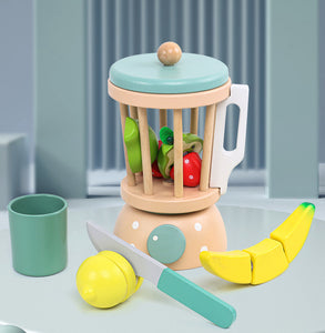 Wooden Fruit Blender Set