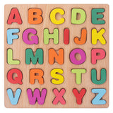 Wooden Numbers Shapes and Alphabet Board