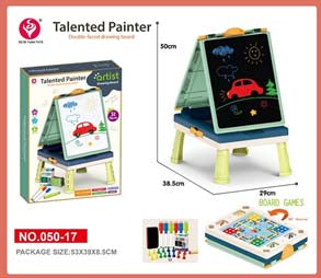 2 in 1 Talented Painter Double Faced Drawing Board w/chess