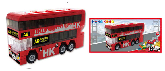Hong Kong Bricks - Bus (Red)