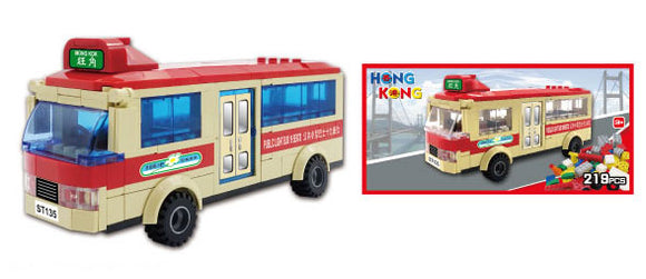 Hong Kong Bricks - Mini Bus 19 Seats(Red)