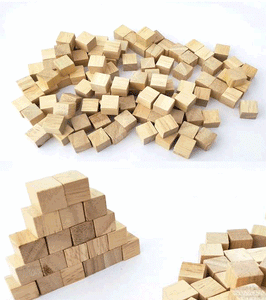 1cm Wooden Cube (100pcs)