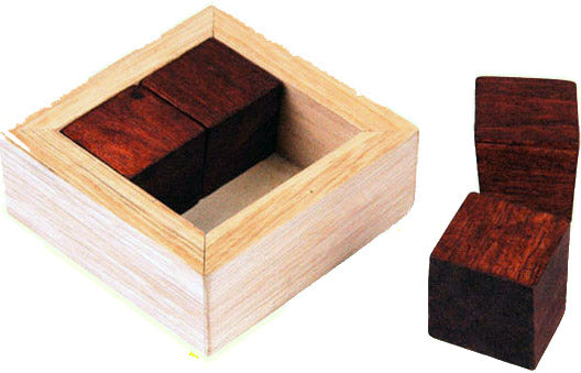 Wooden cube and Cage