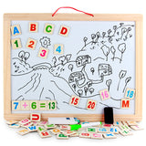 Wooden Multi-function double-sided hanging children's drawing board - writing board (Large)