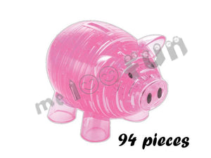 Crystal Puzzle - Piggy Bank (Pink)
