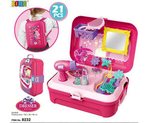 Girl Makeup Backpack Toy Set (21 Pcs)