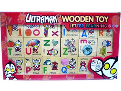 Ultraman Wooden Letter Learning Domino
