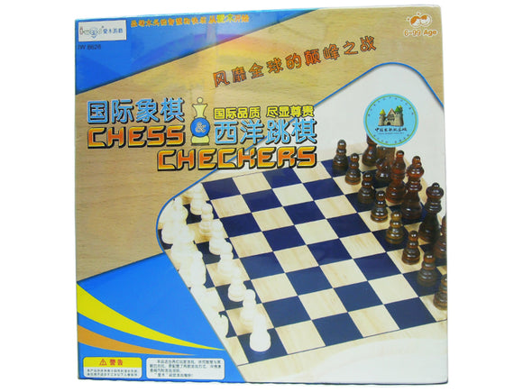 Wooden Chess & Checkers