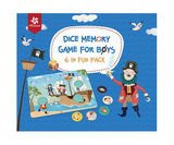 Pinwheel Dice Memory Game for Boy