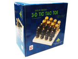 Solid Wood 3D Tic-Tac-Toe