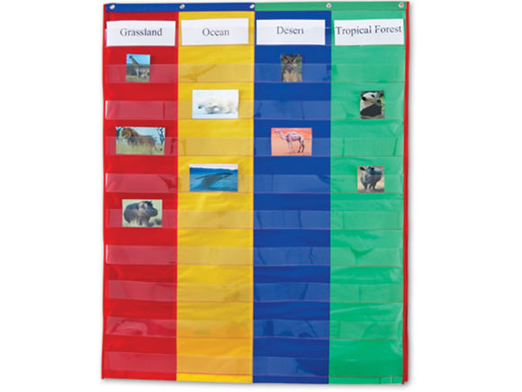 2- & 4- Column Double-Sided Pocket Chart