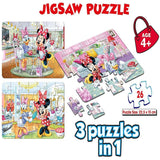 Frank Minnie Mouse 26 Pieces 3 in 1 Jigsaw Puzzles