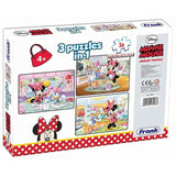 Frank Minnie Mouse 26 Pieces 3 in 1 Jigsaw Puzzles