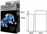 3D Crystal Puzzle - Elephant (Smoke Blue)