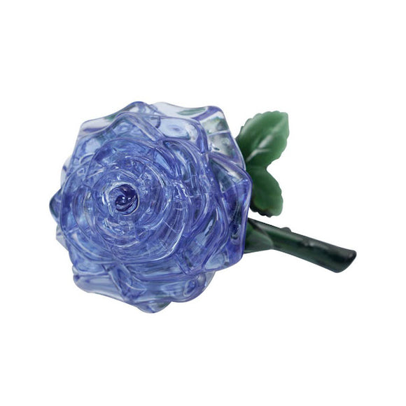 3D Crystal Puzzle - Rose (Vintage Blue)