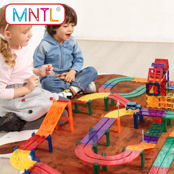 MNTL Magnetic Mag-Car Track Toy Set(108pcs)