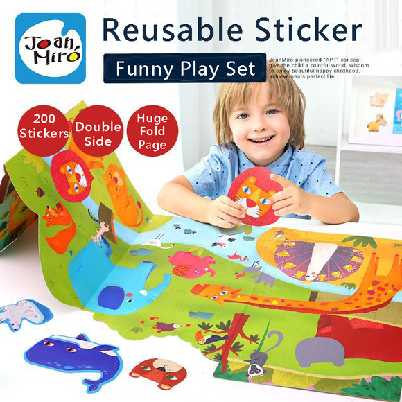 Joan Miro Reusable Sticker Funny Play Set
