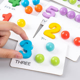 Number cognitive operation bead matching game