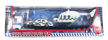 Hong Kong Transportation - Police Car & truck & Helicopter