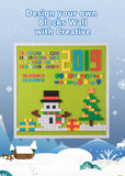 Blocks-Wall Series - Alphabet and Counting Building Blocks w- Panel
