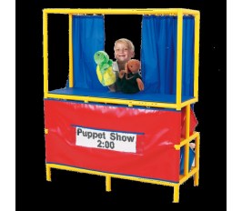 Puppet Stage W-Cubbies In Back