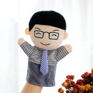 Human Hand Puppet - Father with Glasses