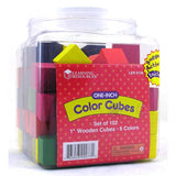 One-Inch Wooden Color Cubes (Set of 102)