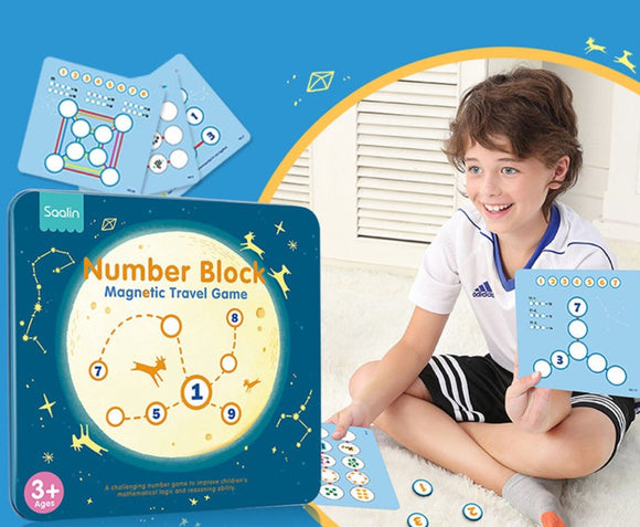Saalin Number Block - Magnetic Travel Game
