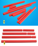 Montessori Wooden Number Rods / Red Long Sticks