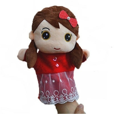 Human Hand Puppet - Big Head Red Girl