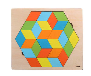 Wooden Puzzle - Hexagon