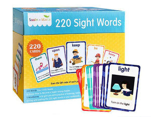 Saalin 220 Sight Words Card