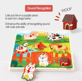 Onshine Wooden Sound puzzle w/handle