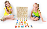 Wooden Puzzle w-handle - Alphabet Puzzle