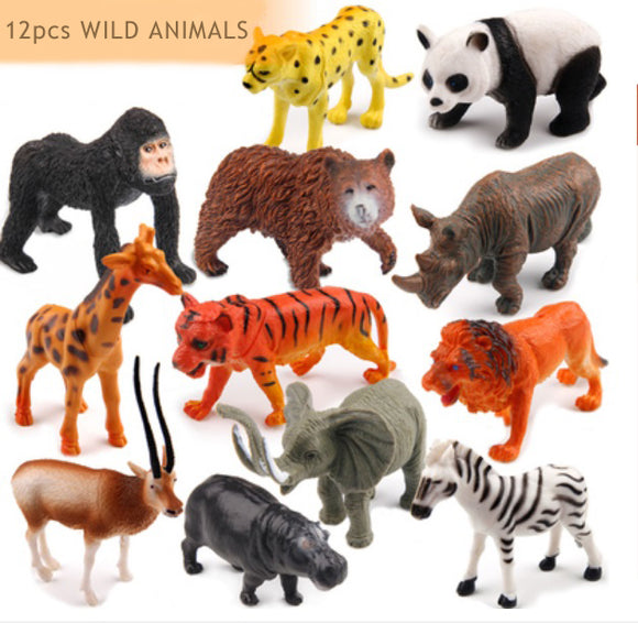12pcs Wild Animals Kingdom (large)